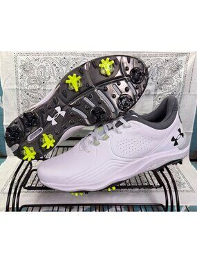 Under Armour HOVR UA Drive Pro S3 Waterproof Golf Shoes 3026919-100 Mens Sz 10.5